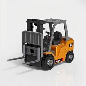 1/64 Scale Mini RC Forklift Toy, 7-Channel Remote Control Engineering Vehicle